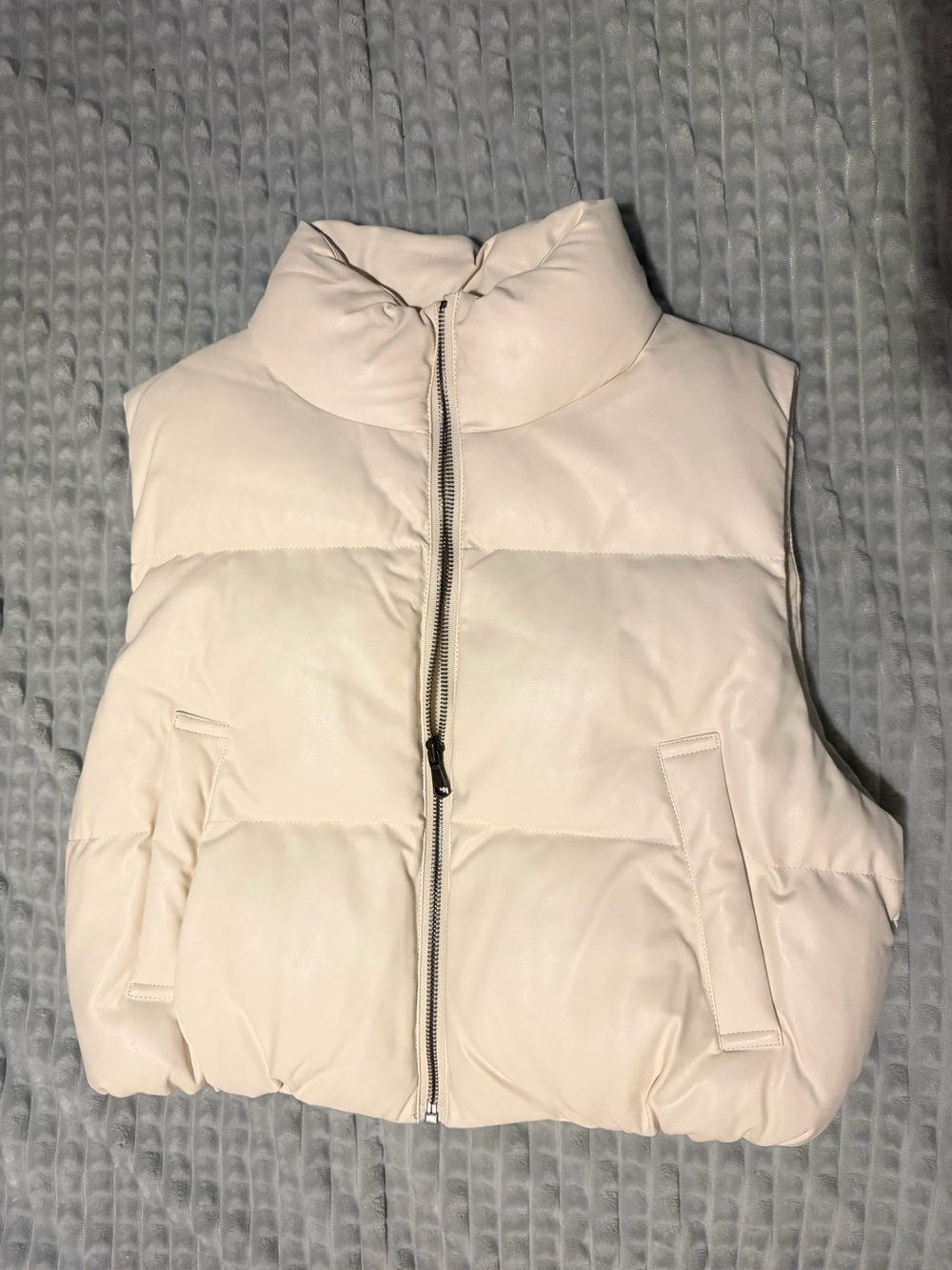 Dry Goods Cream Quilted Puffer Vest